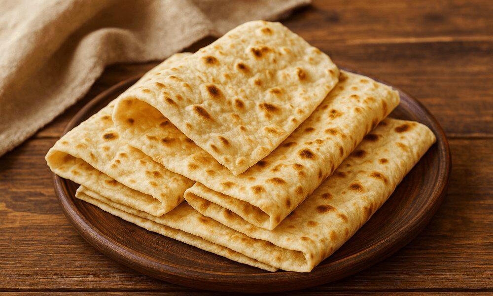 aditional Armenian lavash bread baked in a tonir oven