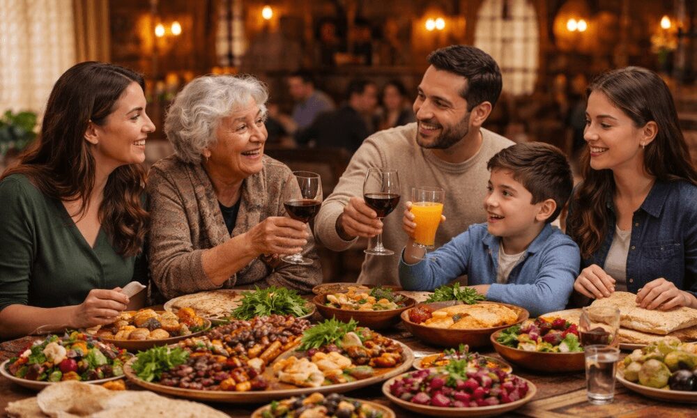 Family dining at Gata Tavern